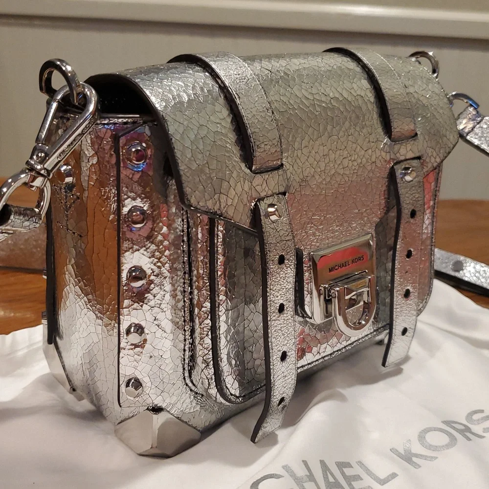 Michael Kors Small Manhattan Bag Crackled Leather